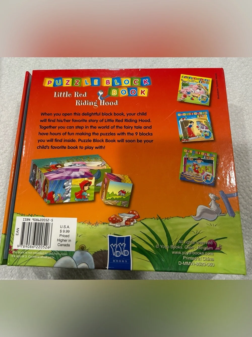 Little Red Riding Hood Puzzle Block Book - Red & Multicolor